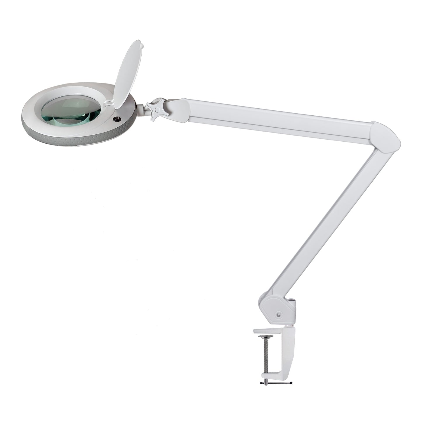 Lumeno 7213/15/18GR Magnifying lamp/workplace lamp 96 LEDs, coloured rubber protection