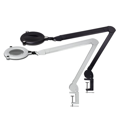 Lumeno 731X LED magnifying lamp, 127 mm crystal-clear lens, CRI >95, in various magnifications