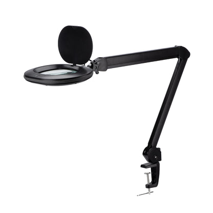 Lumeno 861XGR Magnifying lamp/workplace lamp 60 LEDs oval lens rubber ring